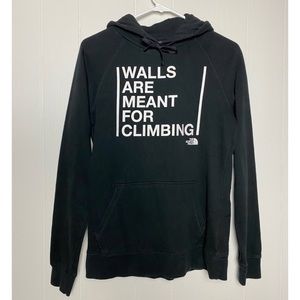 Black North Face Pull over hoodie!